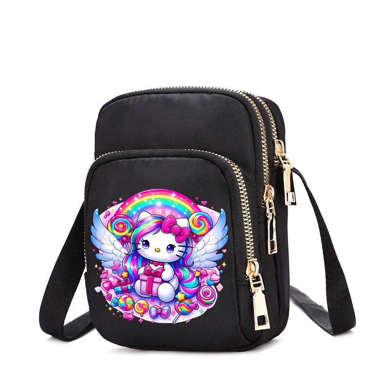 HelloKittys Women Shoulder Bag Small Multifunction Handbag Casual Tote Female Crossbody Bag  Messenger Bags Anime Purse Pouch