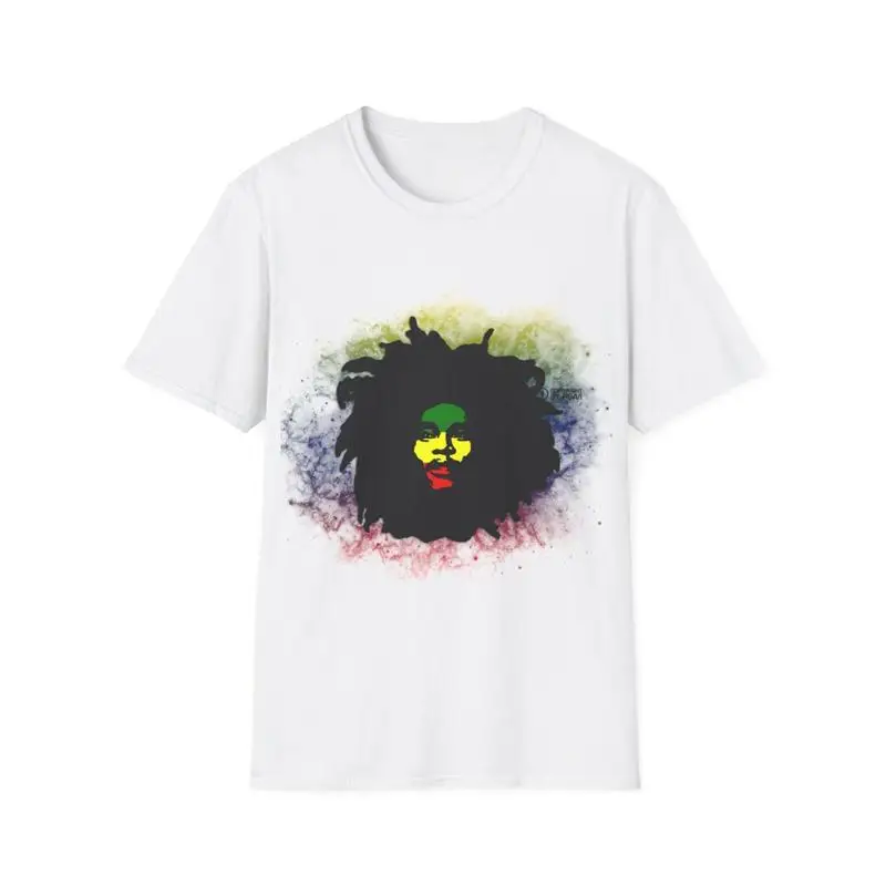 Softstyle T Shirt Rasta Reggae Lion Judah Marley Music