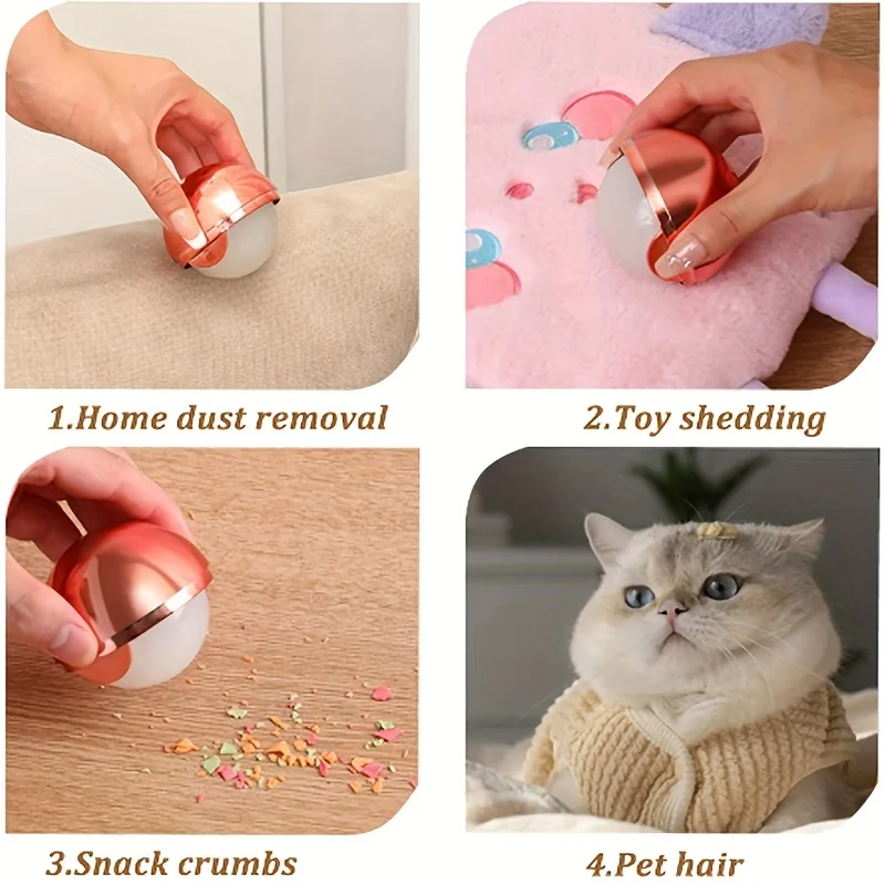 1pc Reusable Pet Hair Remover Roller - Washable Lint & Fur Cleaning Ball for Clothes, Blankets