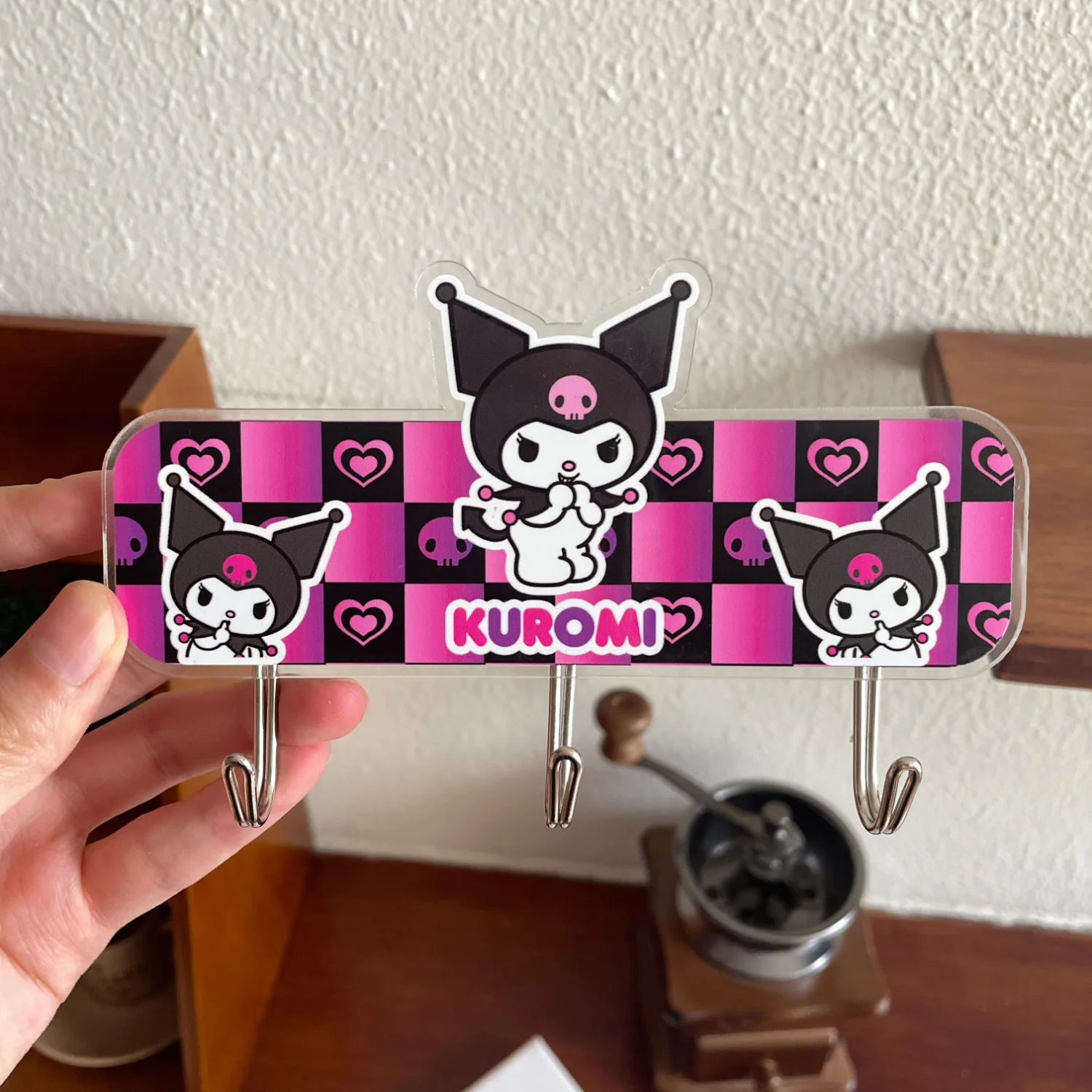 Anime Sanrio Hello Kitty haczyki Kawaii Kuromi moja melodia wieszak wielofunkcyjny haki do przechowywania akcesoria do łazienki kuchenny