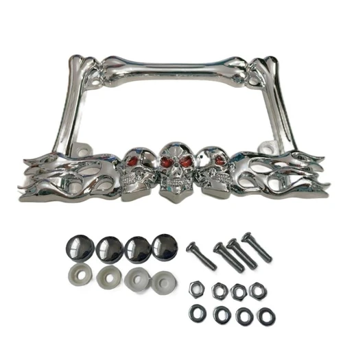 Imagen 1 del producto U1JF Cabeza cráneo Sport Plástica Marco matrícula para scooters motocicletas