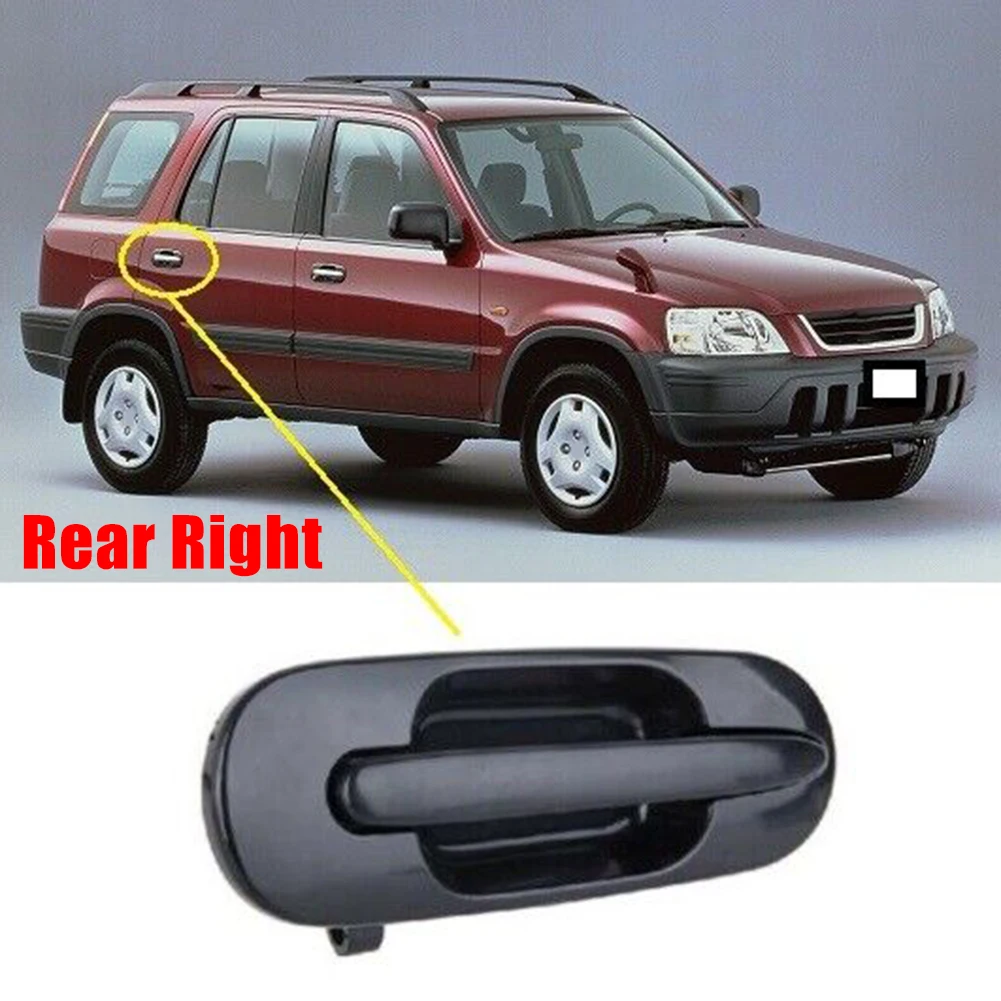 Auto Parts Outside Door Handle Exterior Parts Plastic Replacement 1 Pc Black For Honda For CRV 97-01 New Useful