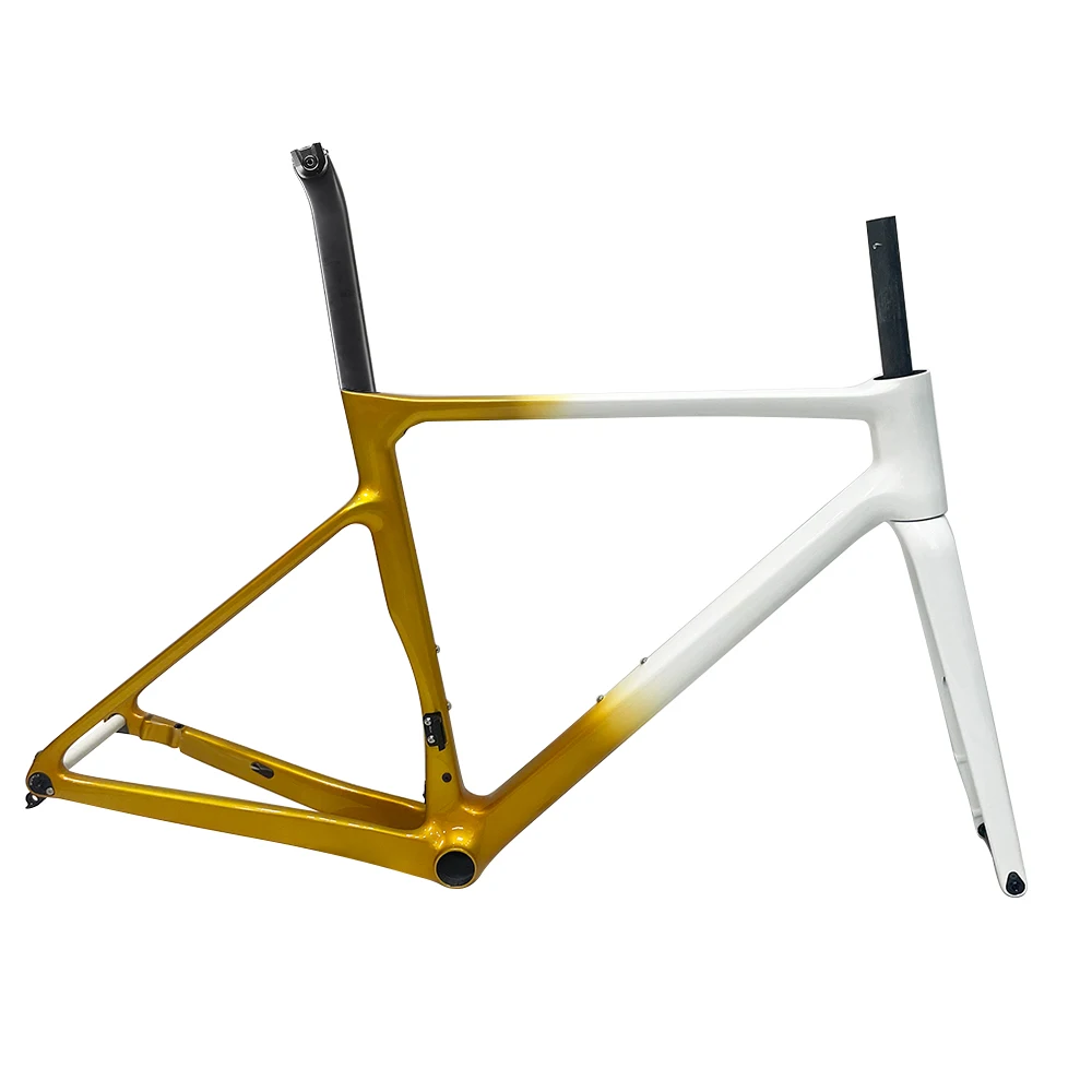 Airwolf Super Light T1100 Multicolor Carbon Road Bike Frame Max 700*38C Tires Climbling Road Bike Frame Carbon Bicycle Frame