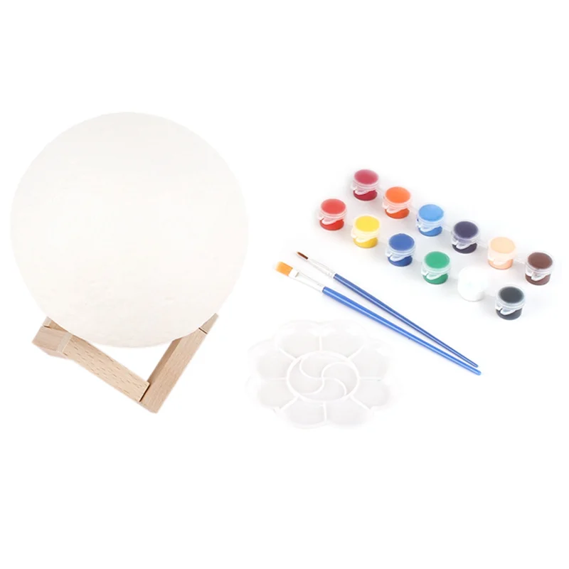 A64Z Verf je eigen maanlampkit DIY 3D Space Moon Nachtlampje Maanlamp Kit Knutselset Kunst en ambachten voor kind