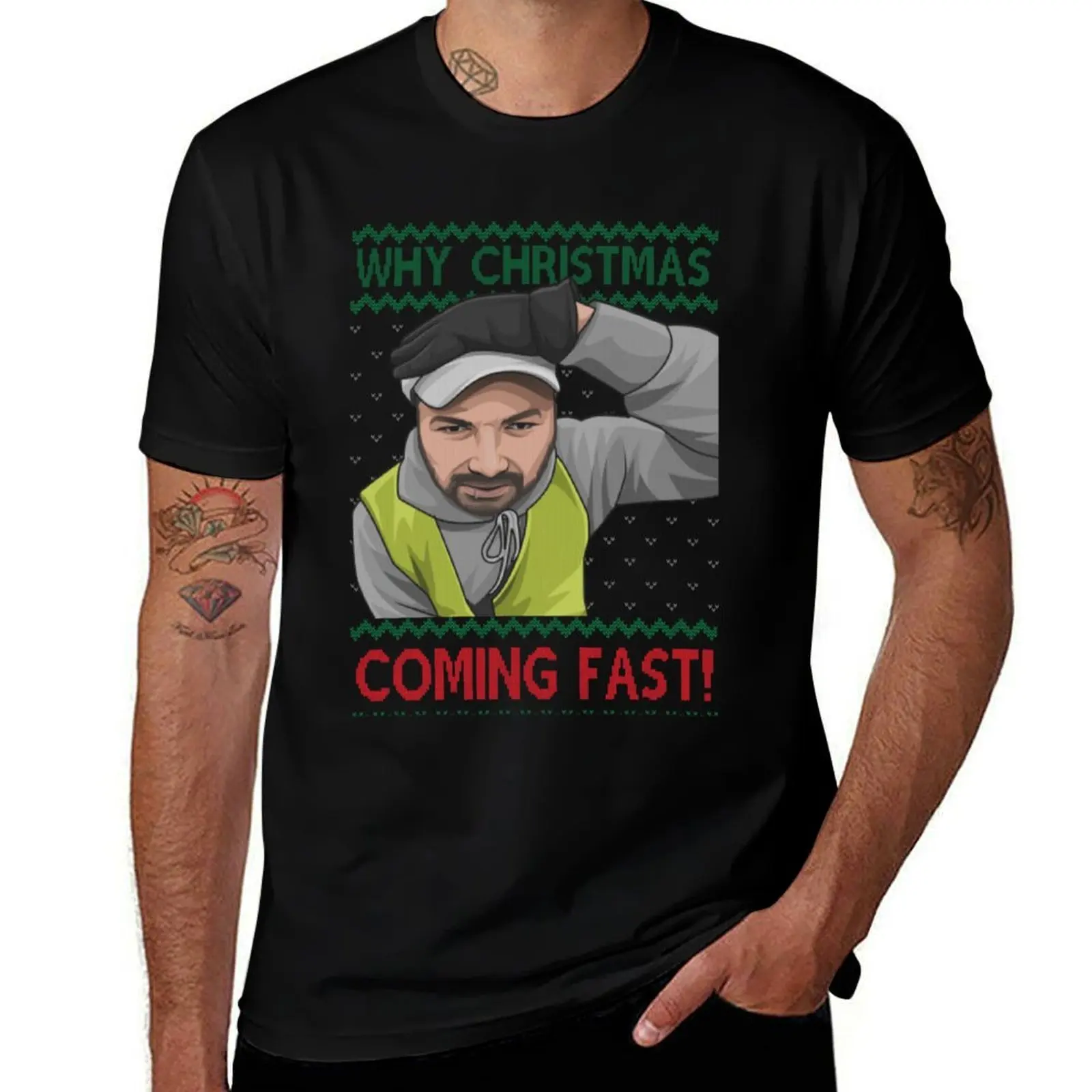 Why You Coming Fast! Meme Funny Christmas Jumper T-Shirt Casual Streetwear Short Sleeve Tee T-Shirt