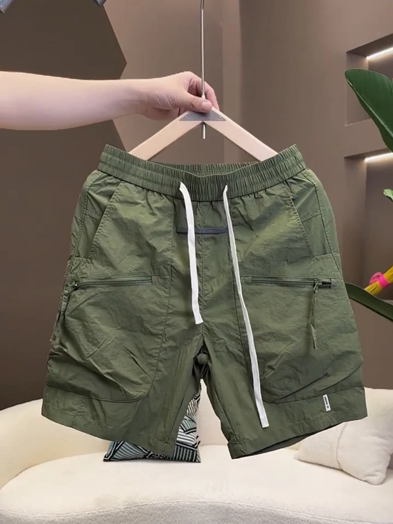 

Men's Summer Thin Qui Dry Five-Point Casual Workwear orts Spor Youthful Straight Leg Non-Brand Faionable orts
