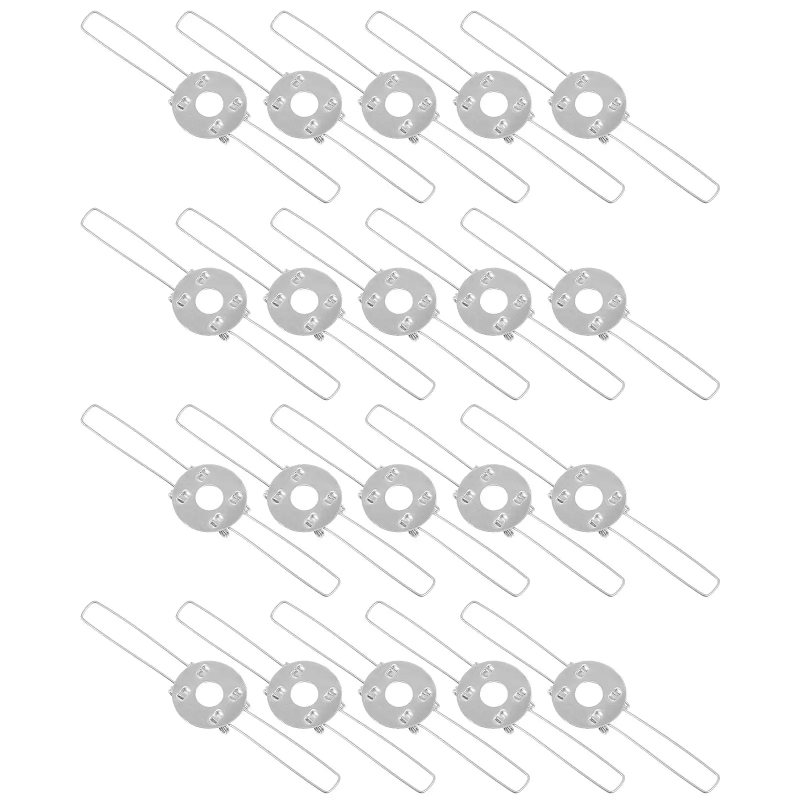 

20pcs Lampshade Spring Clips Durable Wear Resistant Suitable Ceiling Light Chandelier Table Lamp DIY Iron Lighting Accessories