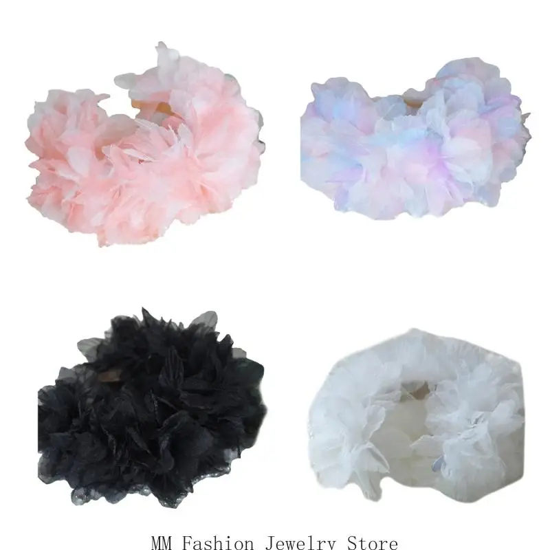 

D0UB Flower Garland Headbands for Special Event Blossom Hairhoop For Formal Occasion and Wedding Party Flower Girl Dressingup