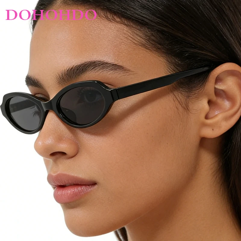 

Vintage Small Oval Sunglasses Women New Luxury Outdoor Brand Designer Eye Glasses For Men Summer Traveling Drive Eyewear UV400