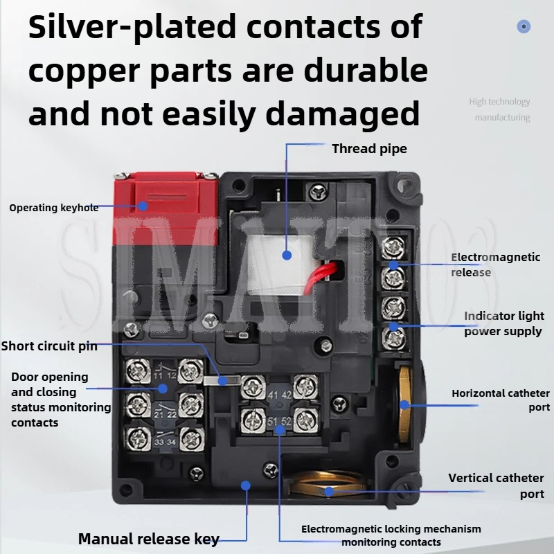 

New Electromagnetic Lock Safety Door Switch - D4NL-1AFA-B/2BFG/4CFA/4DFA/EFG1HFG-B4 Models