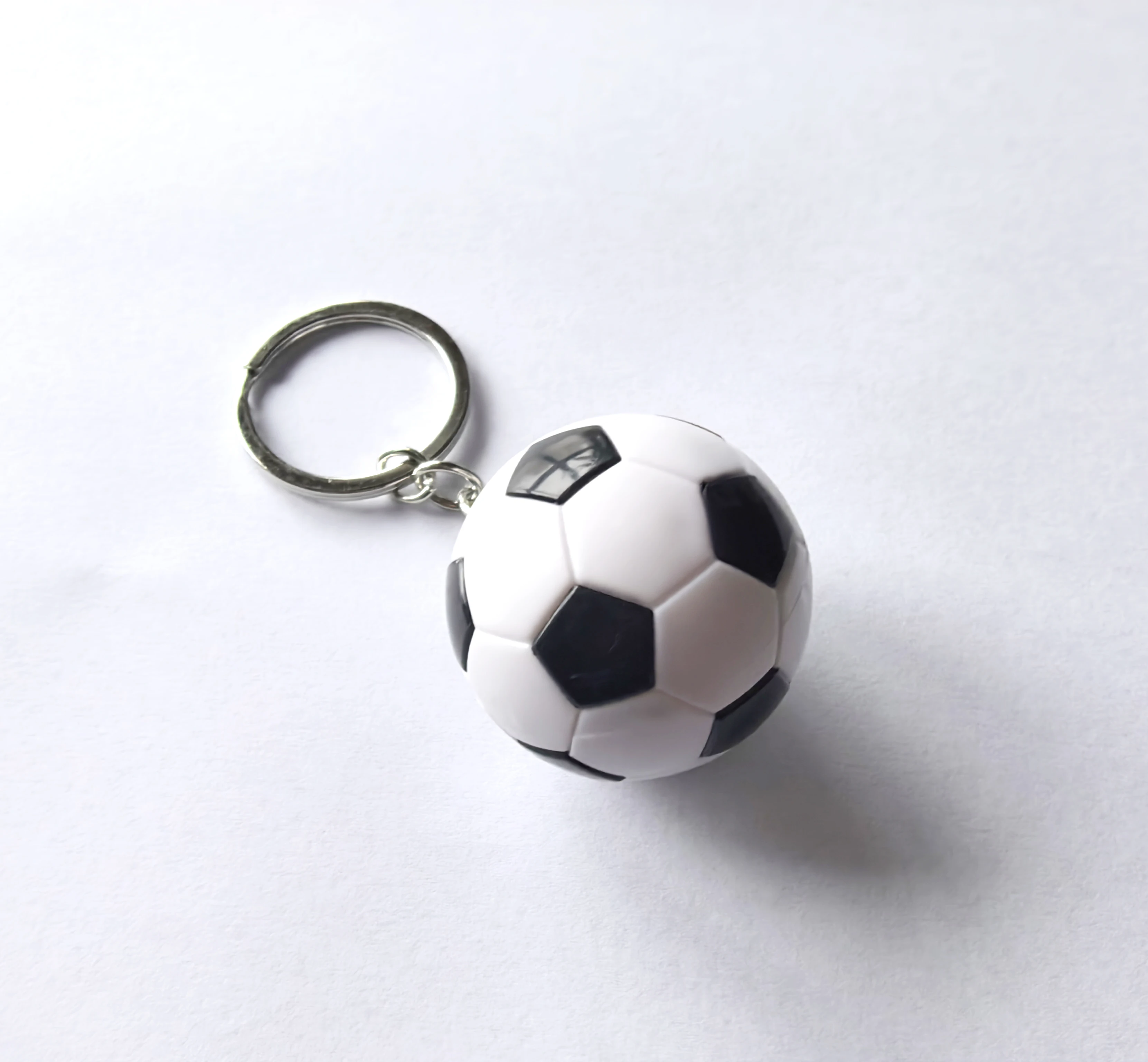 Mini Soccer Ball Keychain 3D Football Acrylic Keyring Sports Fans Bag Backpack Charm Car Key Accessory Gift 2026 Football Gift view 2