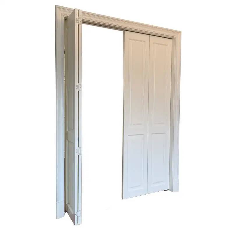New upper and lower rail wardrobe cloakroom free folding sliding door modeling door louver door does not take up space
