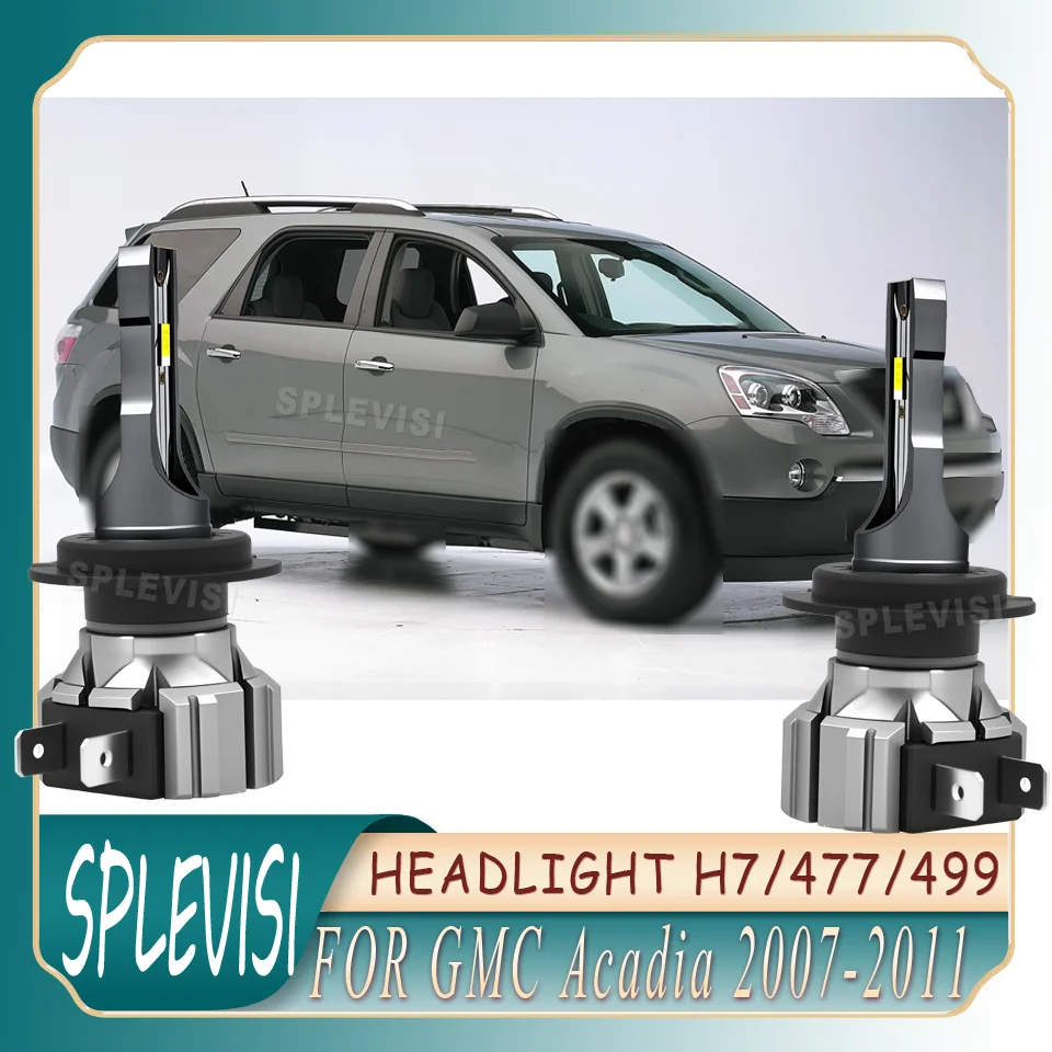 

H7 High Beam 60000 Hour Lifespan No Tools Needed Long Lifespan Dust-Proof 12v Headlamps For GMC Acadia 2007 2008 2009 2010 2011