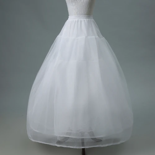 Imagen 2 del producto Enagua de estilo largo sin aros de 6 capas, vestido de novia forrado, vestidos de fiesta para mujer, media falda con forro para juego de rol