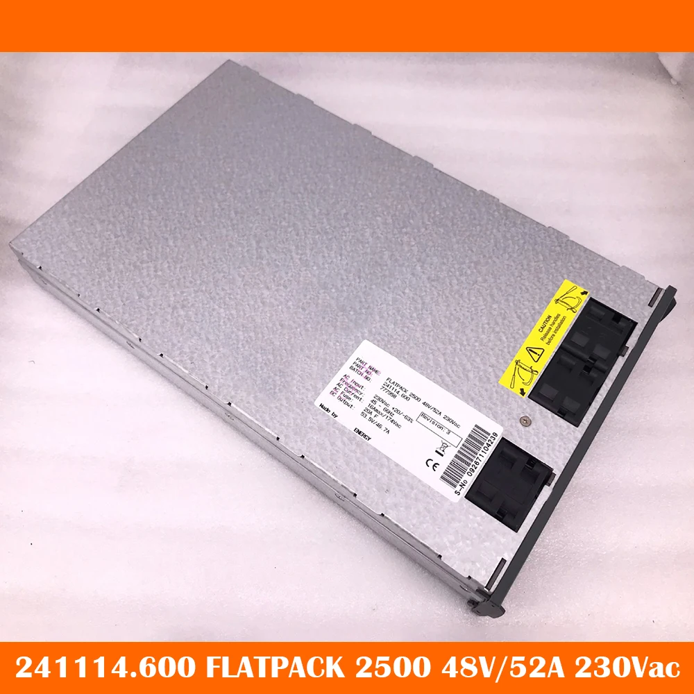 

241114.600 FLATPACK 2500 48V/52A 230Vac For Eltek DC Output 53.5V 46.7A Communication Power Supply Module Work Fine High Quality