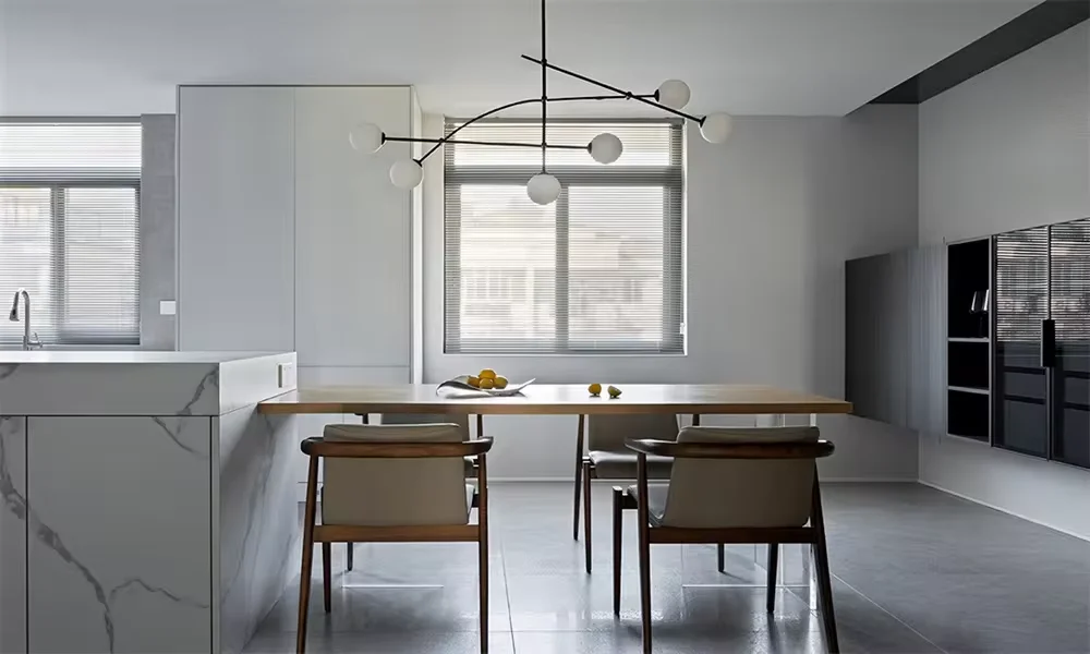 산하이 하우스 인테리어 디자인 미니멀리스트 스타일 제품 3D 맥스 렌더링 평면도 건축 도면 제도 레이아웃