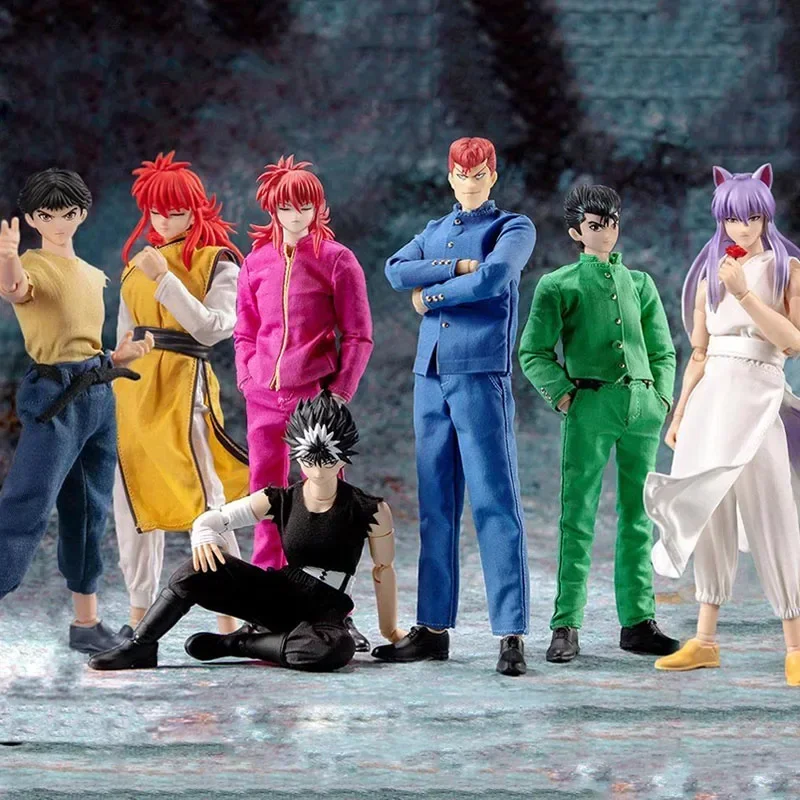 

В наличии, дазин/отличные игрушки YuYu Hakusho Urameshi Yuusuke Yoko Kurama Jaganshi Hiei Kuwabara Kazuma SHF 1/12, экшн-фигурки из ПВХ