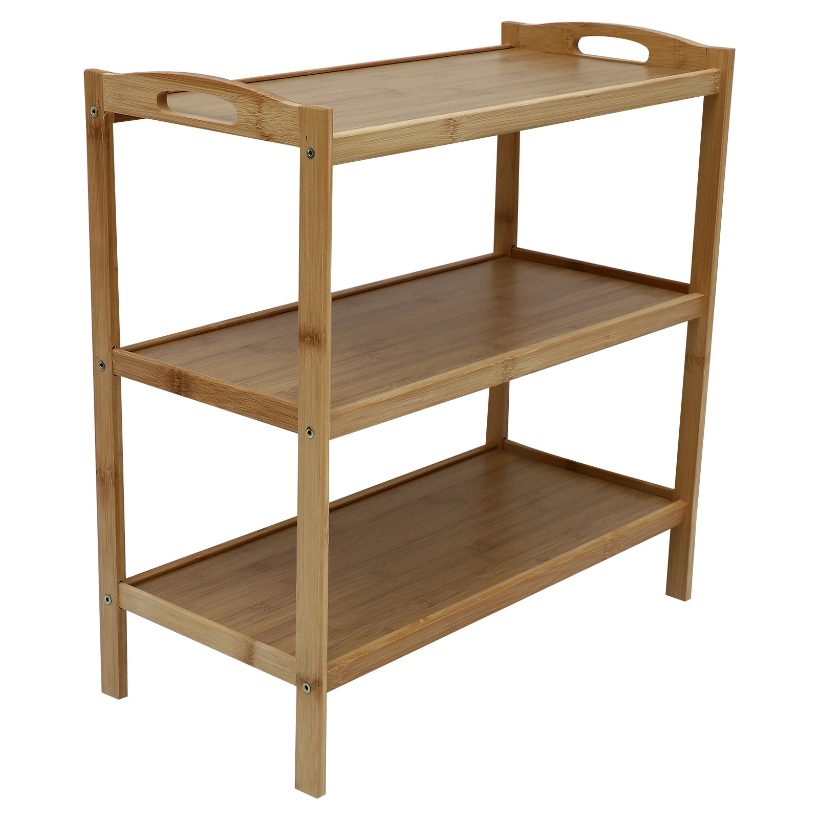 

Bamboo 3 Rack Holder Three Layer Holder Khaki Home ganizer Rack Shoe Shoe Shelf Shelf Household Storage