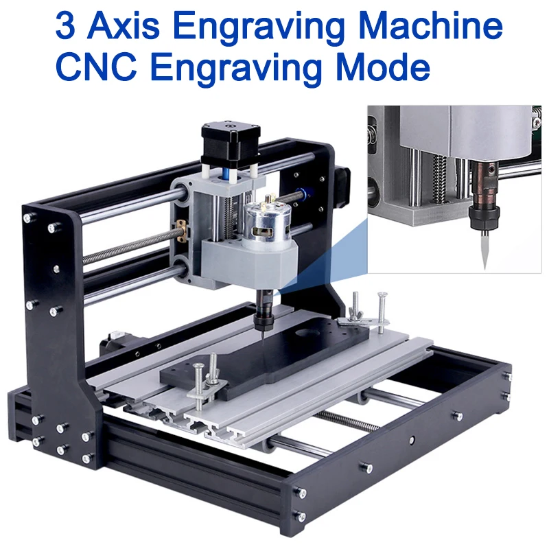 CNC3018pro Lasergraveermachine 110 V-240 V Kunststof/Hout/Acryl/PVC/PCB Graveren 24 V Mini 3 Axis Kleine CNC Graveermachine