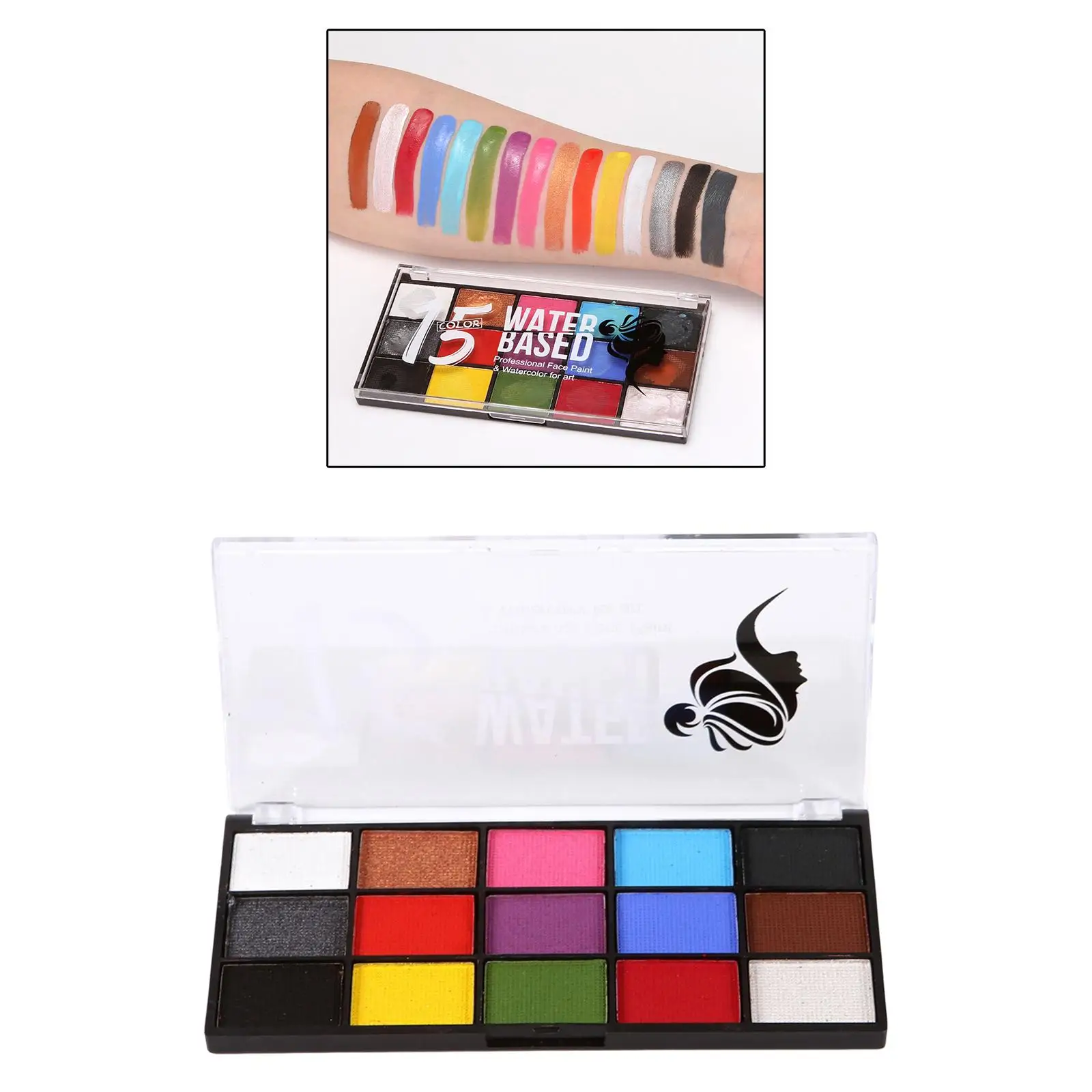 Face Body Painting palettes Watercolor for Holiday Adults Kids Make up