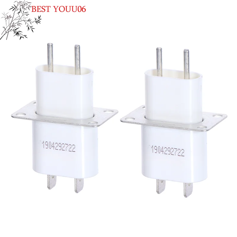Hot 2pc Electronic Microwave Oven Magnetron Through-core Capacitor Pin Sockets Converter Home Microwave Magnetron Sockets Pin