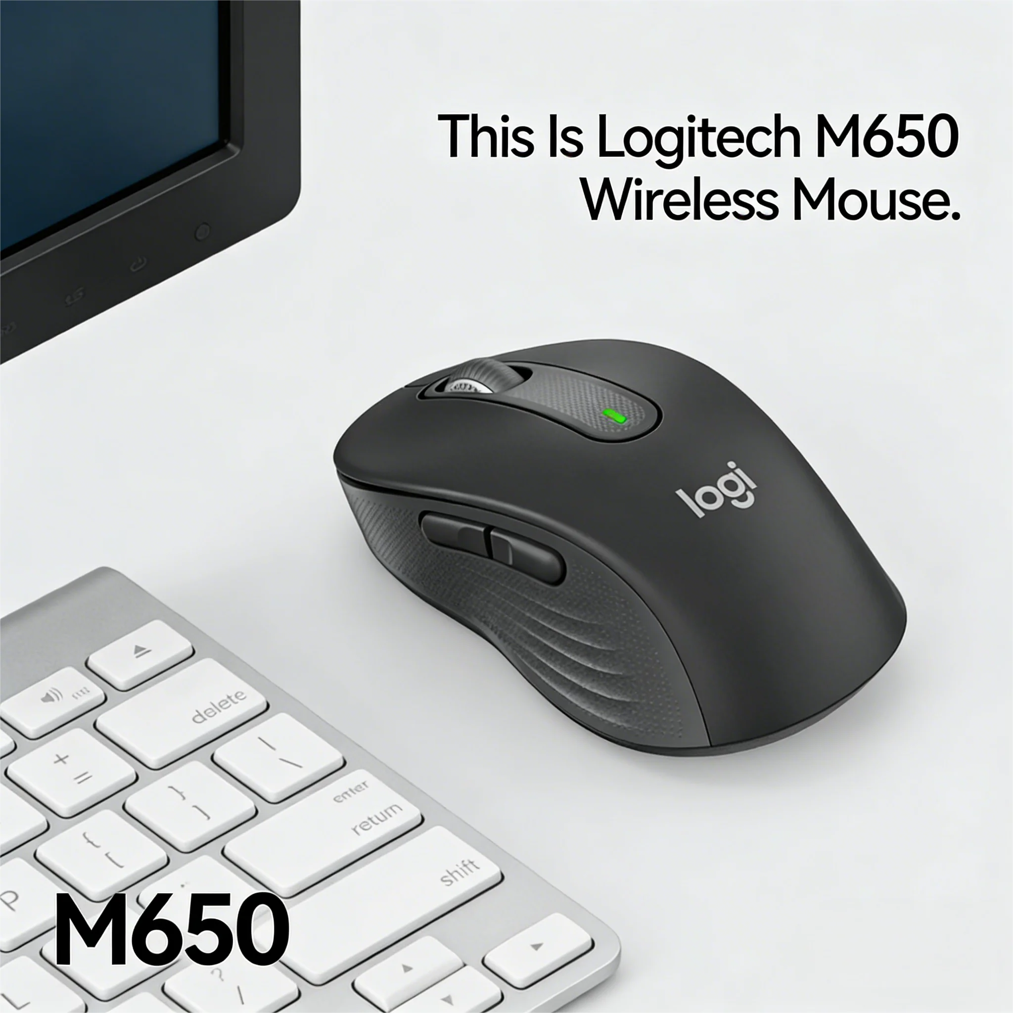 

Мышь Logitech M650 / M650L с настраиваемыми боковыми кнопками для персонализированной работы в офисе и тихой среде