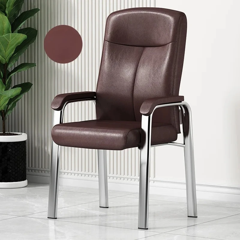 

Furniture High Quality Guest Chair Meeting PU Leather Frame Metal Frame Conference Office Chair for Sale