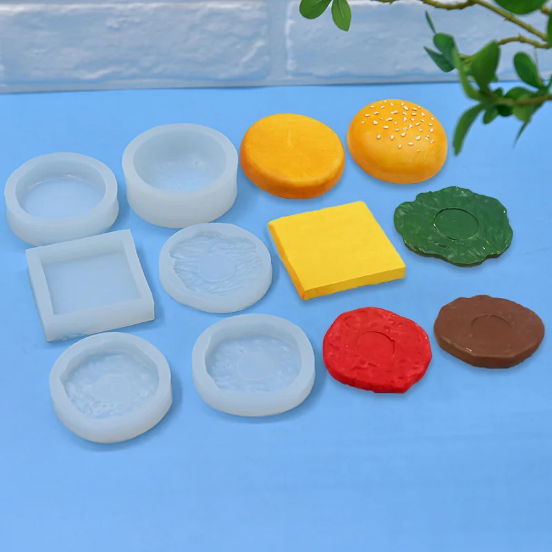 

Силиконовая имитация сэндвич-ароматической свечи, свеча для моделирования жареной куриной ножки, гипсовая форма «сделай сам», форма для игрушек Mochi Squishy