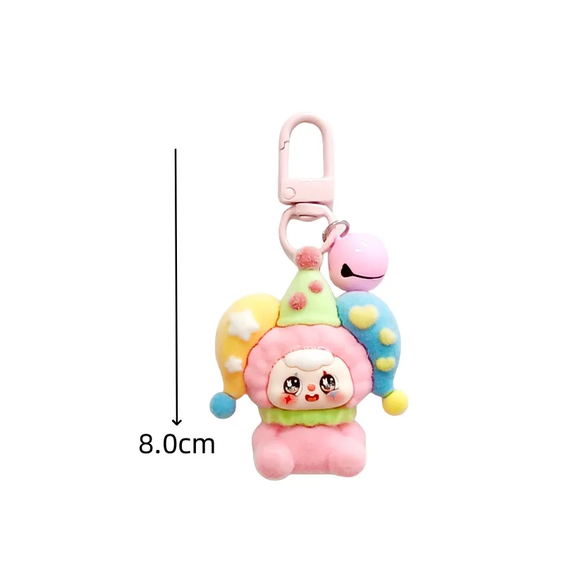 1PCCartoon لطيف تمثال سلسلة الهاتف المحمول، فتاة حقيبة قلادة، سلسلة مفاتيح السيارة