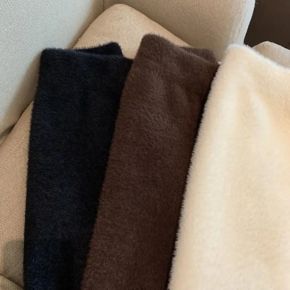 

Юбка из флиса с имитацией норки, пикантная юбка в стиле девушки, осень-зима, короткие мини-юбки, юбка трапециевидной формы с высокой талией в стиле ретро, женская юбка