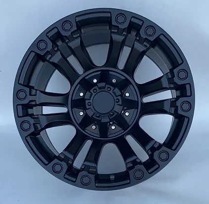 

6 Spined Spoke Rims Alloy Concave Wheels in Stock ,6 Lugs off Road Rims Black