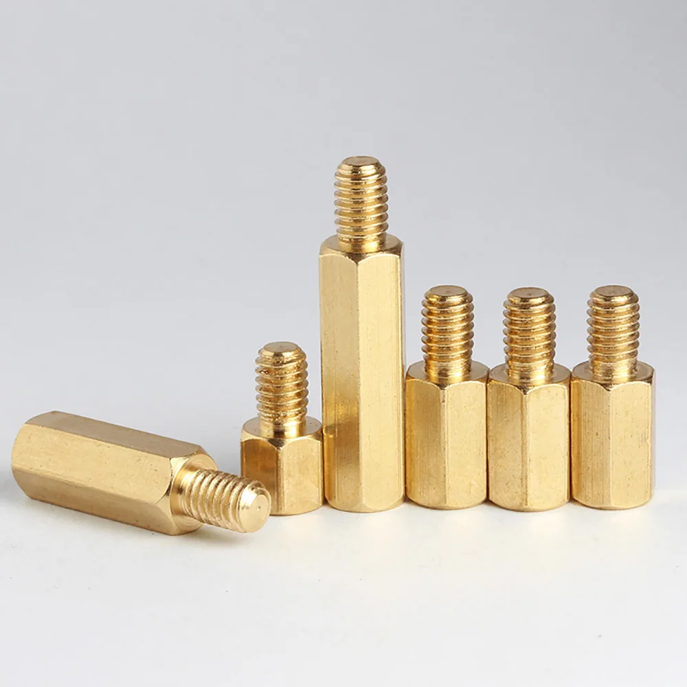 M2 M2.5 M3 M4 Female Male Brass Hex Threaded Pillar Standoff Spacer Screws For PCB PC Motherboard Gaming PC Mod Components