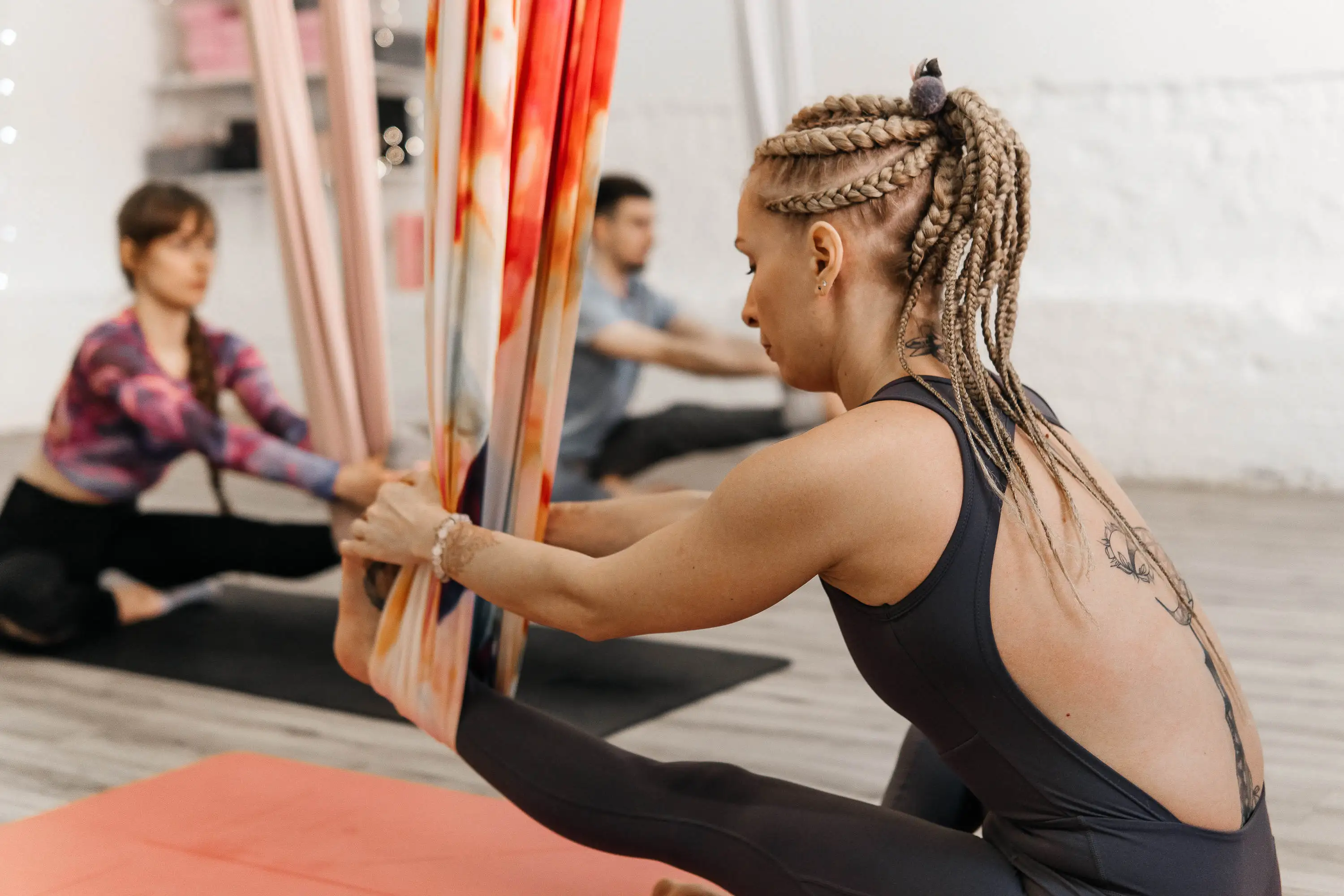 Hamaca de Yoga aérea de seda, Columpio de Yoga para inversión de Yoga, Kit de Hardware de entrenamiento de fuerza para Club, gimnasio, Fitness, 6 metros