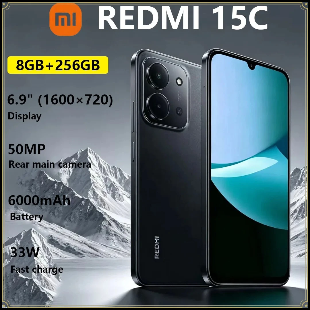 Xiaomi Redmi 15C Gaming Phone 50MP Main Camera 6000mAh‌ Large Battery 33W Fast Charging Dual-SIM Global Smartphone Smartphone