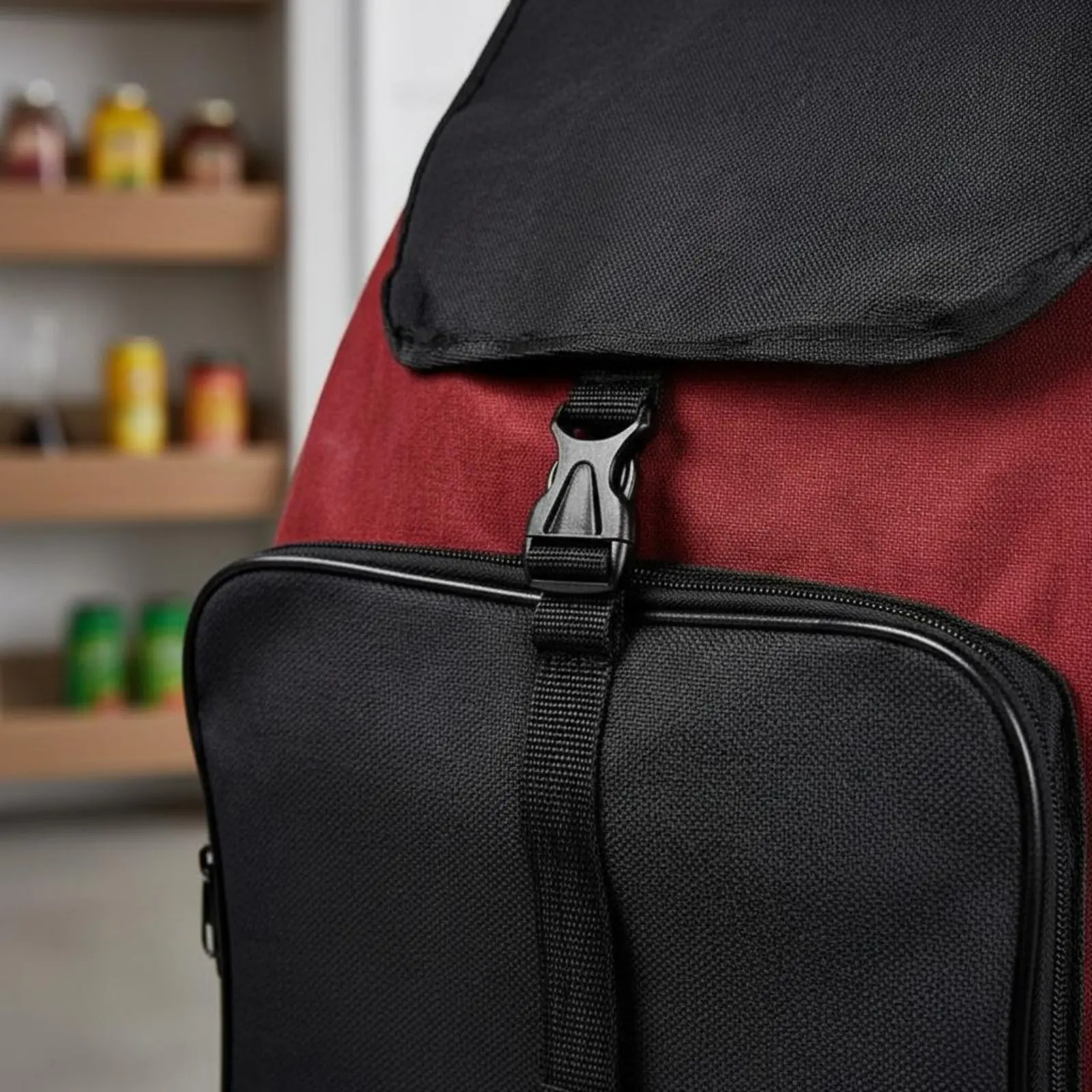 Shopping Trolley Replacement Bag Sturdy Material Shopping Cart Replacement Bag Multiple Pockets Secure Fastening for Laundry