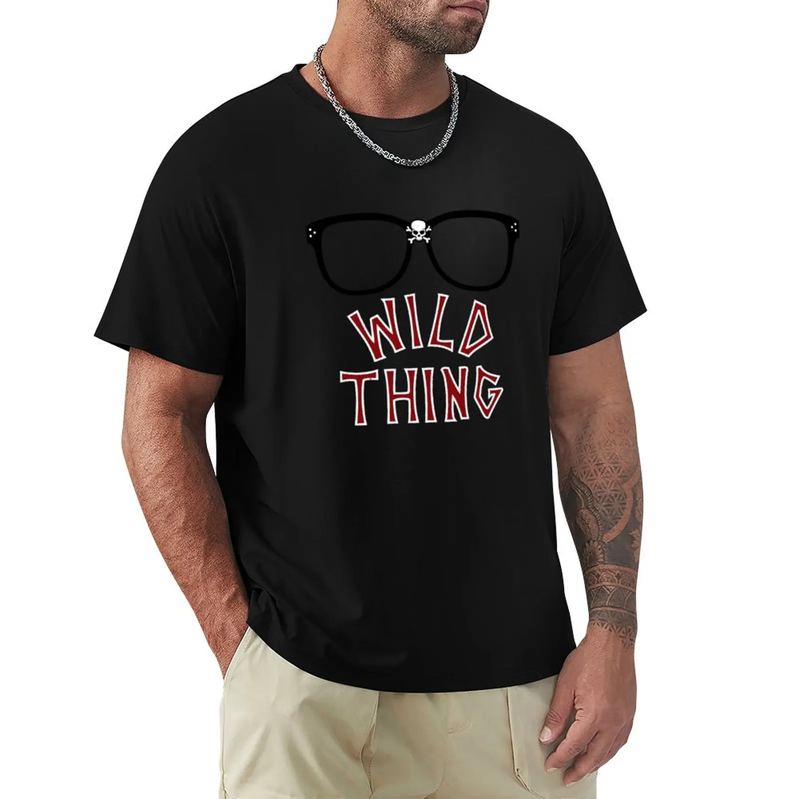 

Wild Thing T-Shirt basketball graphic tees oversized funny gifts plus sizes Men's cotton t-shirt