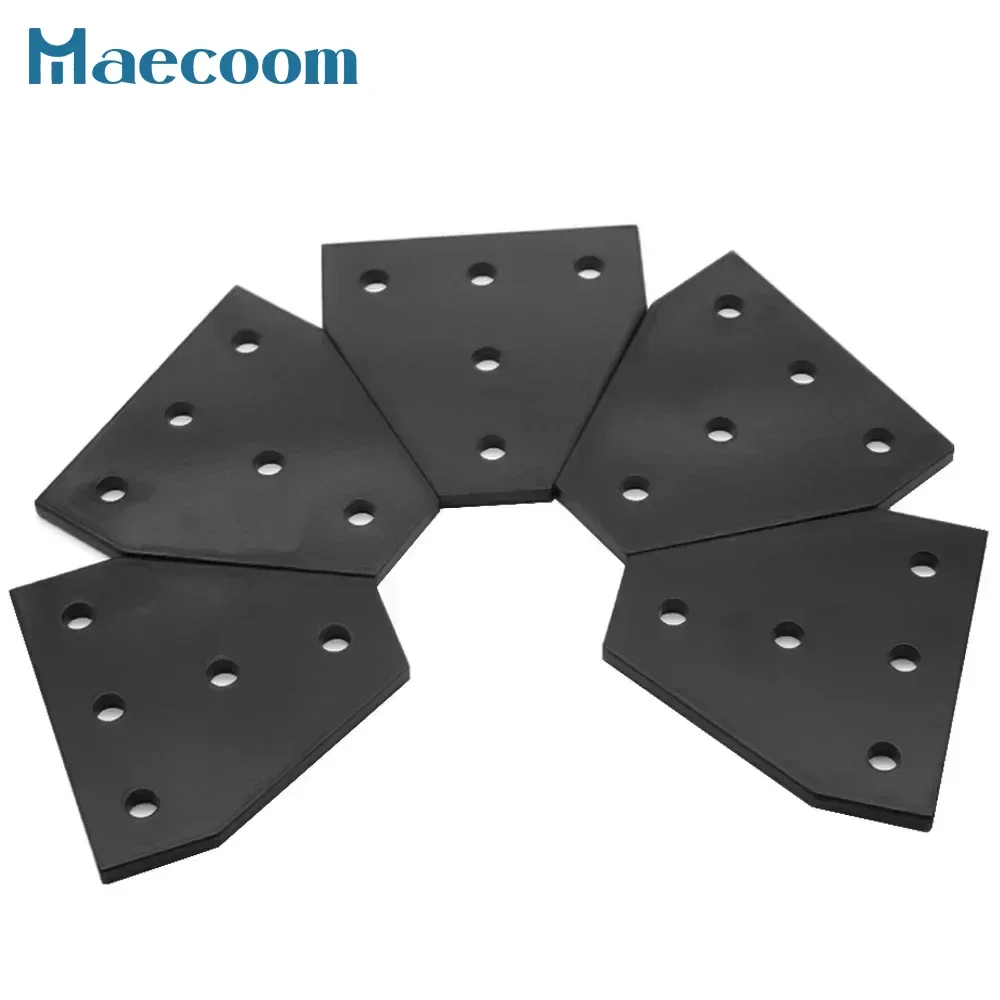 5 holes 90 degree joint board plate corner angle bracket connection joint strip for 2020 3030 4040 1515 aluminum profile