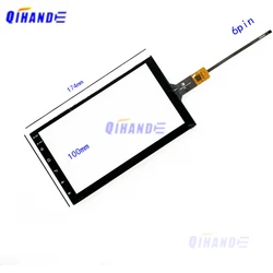 New Car Video Play Touch XY-PG70049-FPC ZB90PS0011 7inch Capacitive Screen For GPS CAR 175mm*100mm Touchsensor glass Gt911chip