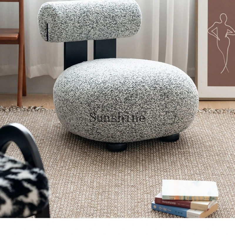 Cream wind lazy sofa household small apartment living room bedroom balcony single leisure hippo chair