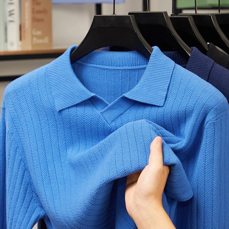 

100% Cotton Knit Sweater - Autumn Winter Essential Soft Breathable Comfort​ Henley Collar Knit Shirt Vintage Casual Style​