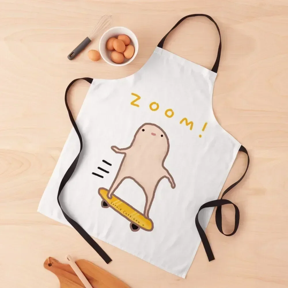 

Honest Blob - Zoom! Apron Customizable Cooking Kitchen Front Kitchen Kawaii Accessories Apron