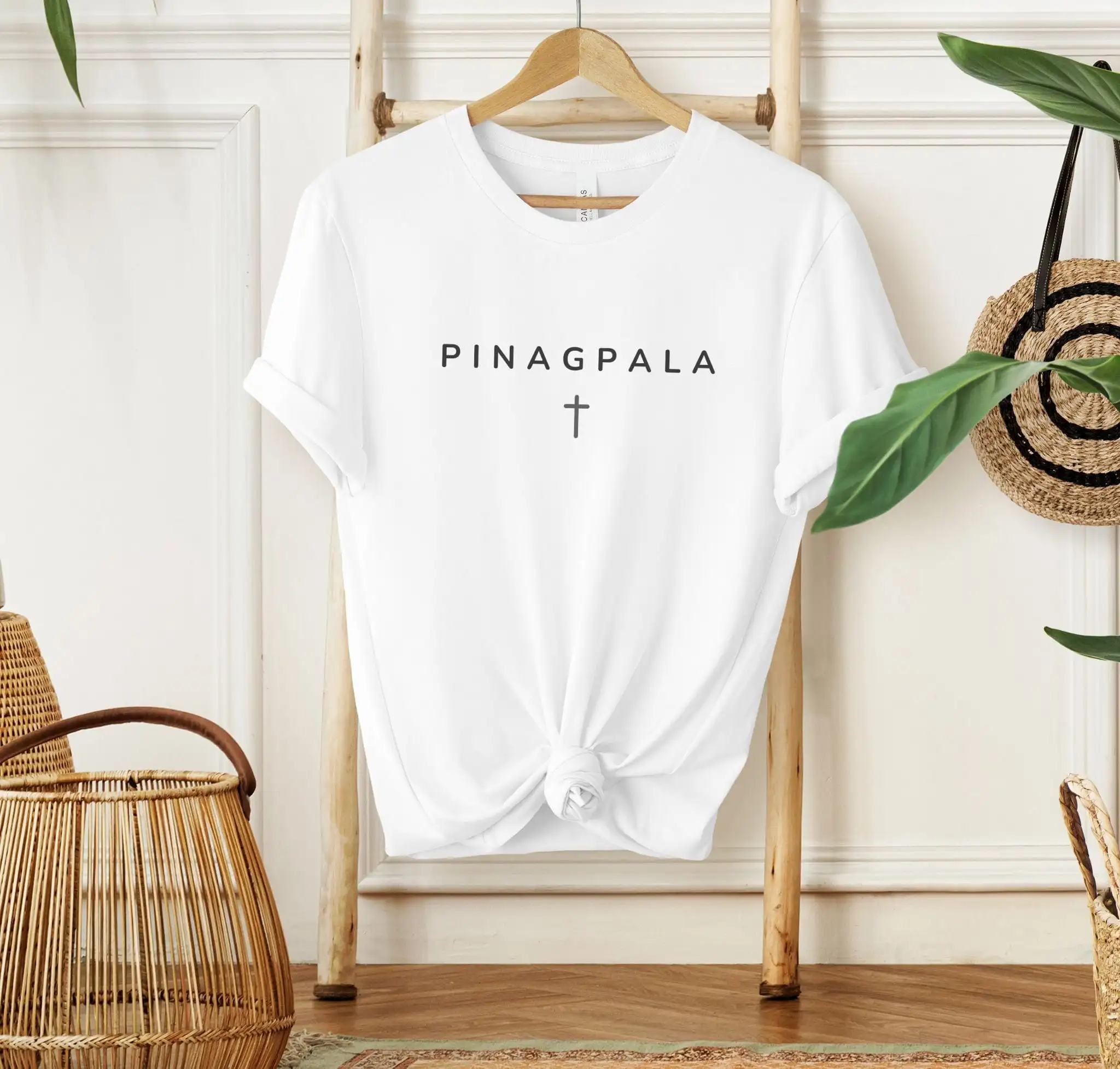 Pinagpala Blessed T Shirt With Cross For Fortunate Filipino Lucky A Blissful Pinoy Or Pinay Spiritual Clothing Faith