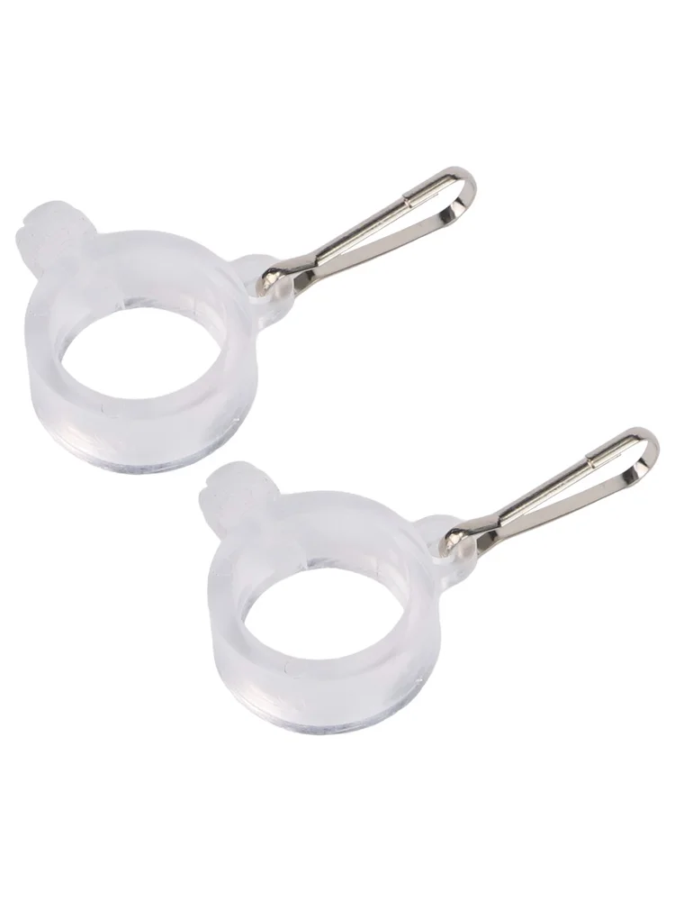 Set of 2 Anti Wrap Flag Pole Mounting Rings with Grommet Clips for Flags on 1 Inch Diameter Poles to Avoid Flag Tangling