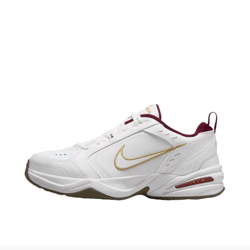 

Nike Air Monarch 4 Men's and Women's Running Shoes, Hot Selling, Energy-Return, Trendy Sneakers, White/Red/Yellow