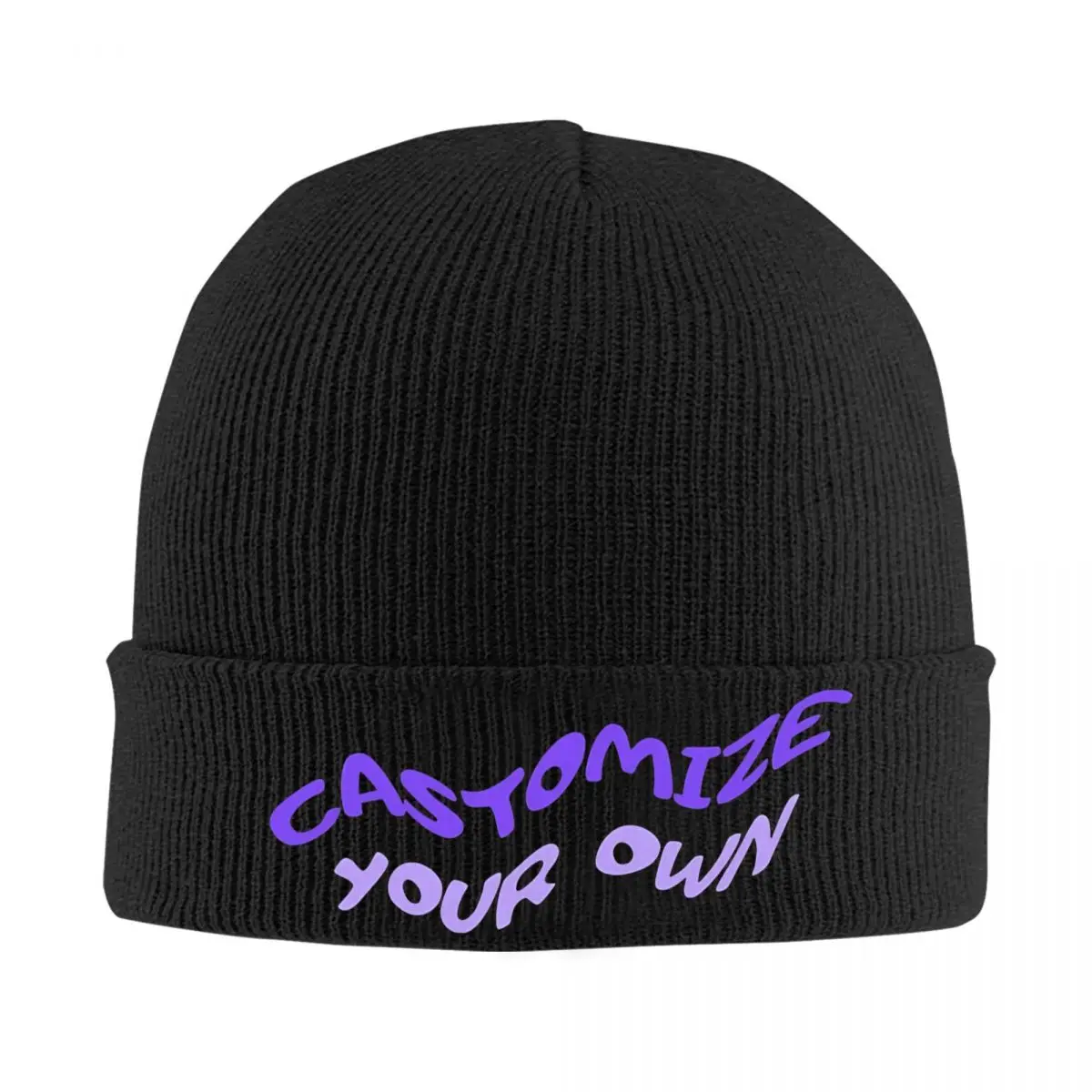 Customize Your Own Beanie Hats Funny Caps Unisex Adult Outdoor Skullies Beanies Winter Graphic Warm Beanie Hats
