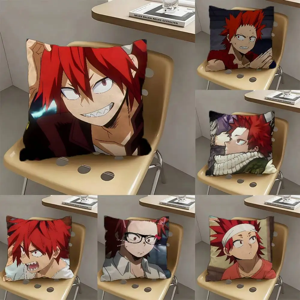 1pc Anime Character Eijiro Kirishima Pillow Case Fashion Square Pillowcase Bedroom Sofa Room Ins Decoration Leisure