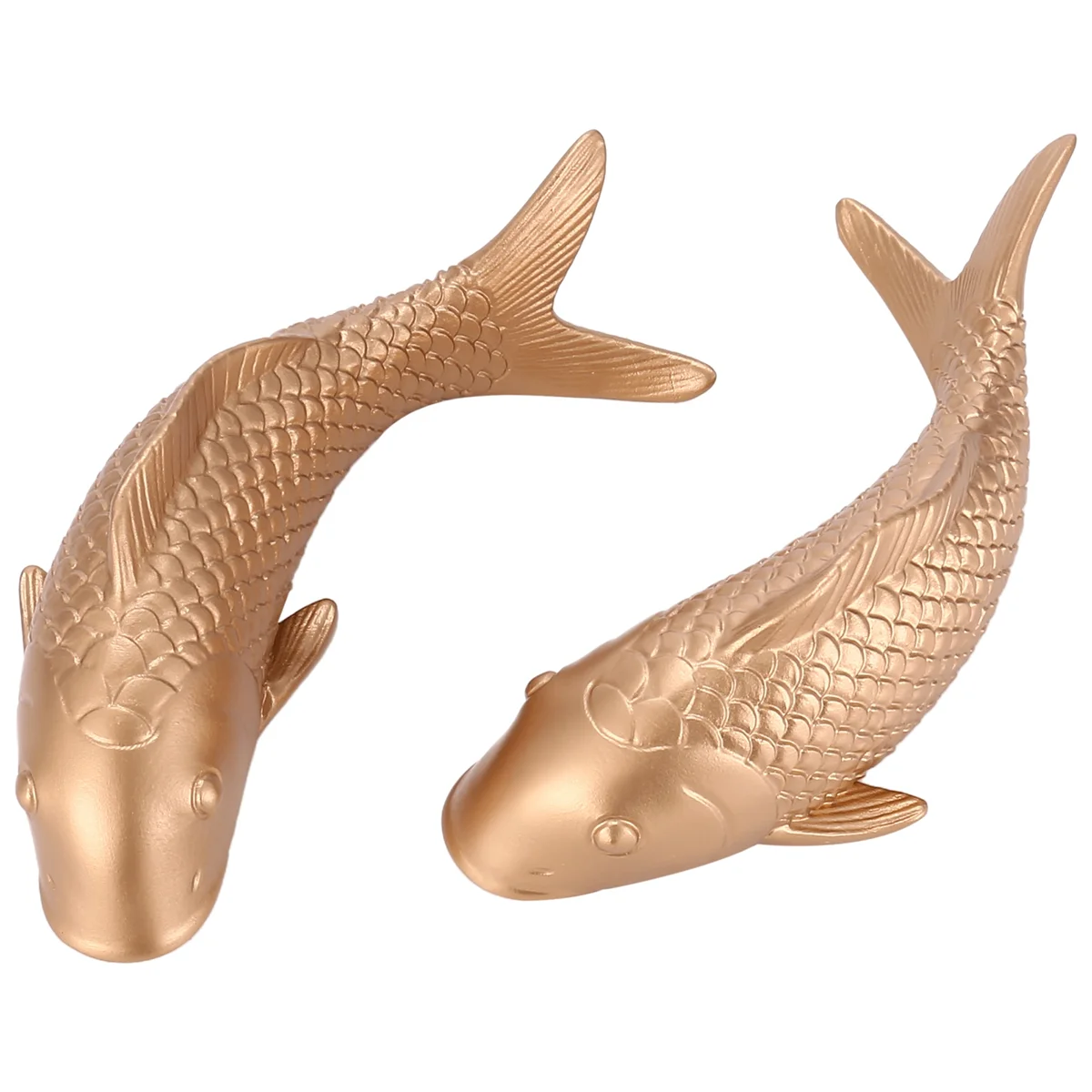 نوعية 2 قطعة الراتنج الكارب الأسماك الذهبية الجدار الشنق زخرفة شخصية الأسماك تمثال للمنزل مطعم حائط الخلفية ديكو