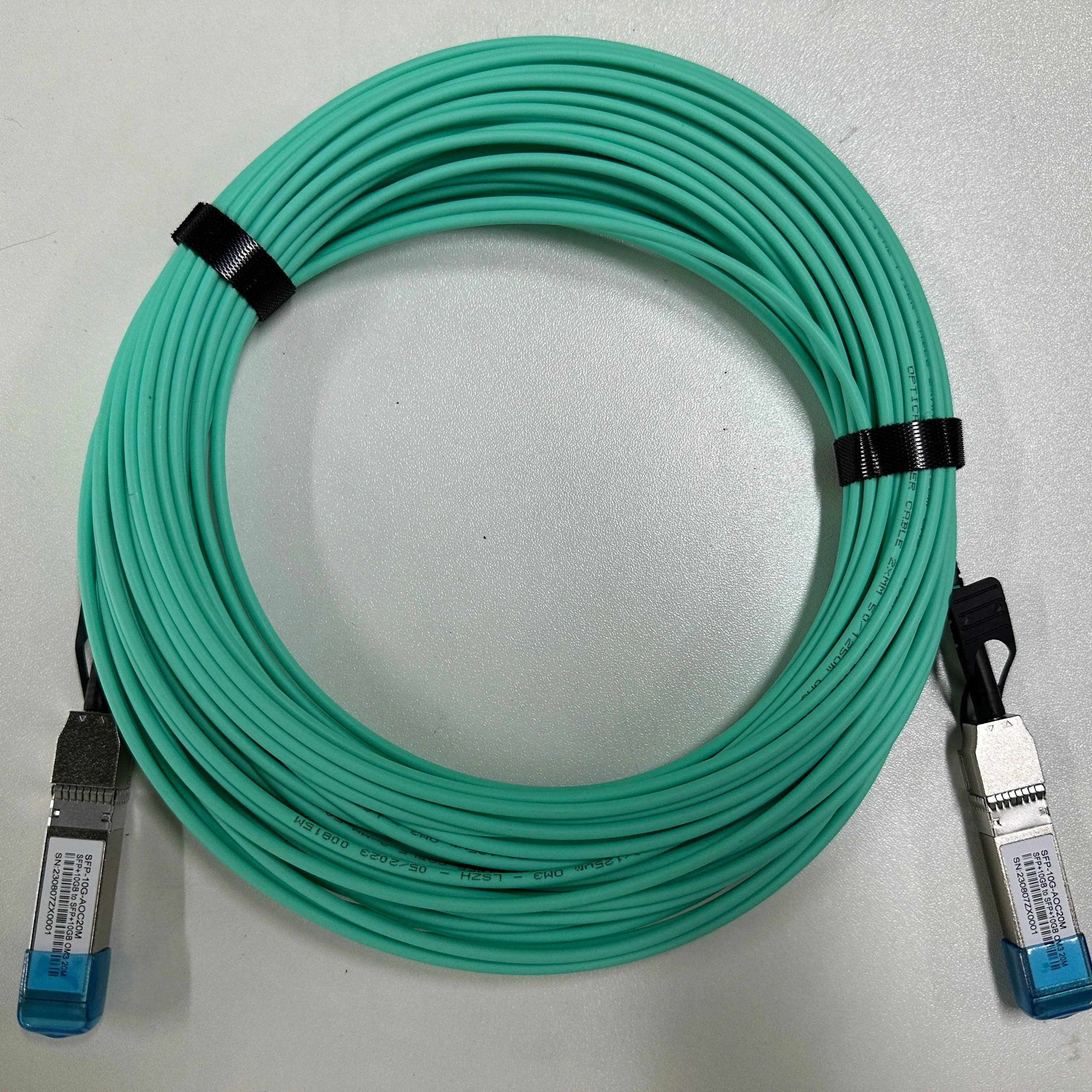 Imagem -03 - Lszh-cabo Óptico Ativo 100g Qsfp28 a Qsfp28 Om3 15 20m Compatível com Millenox Mikrotik Switch