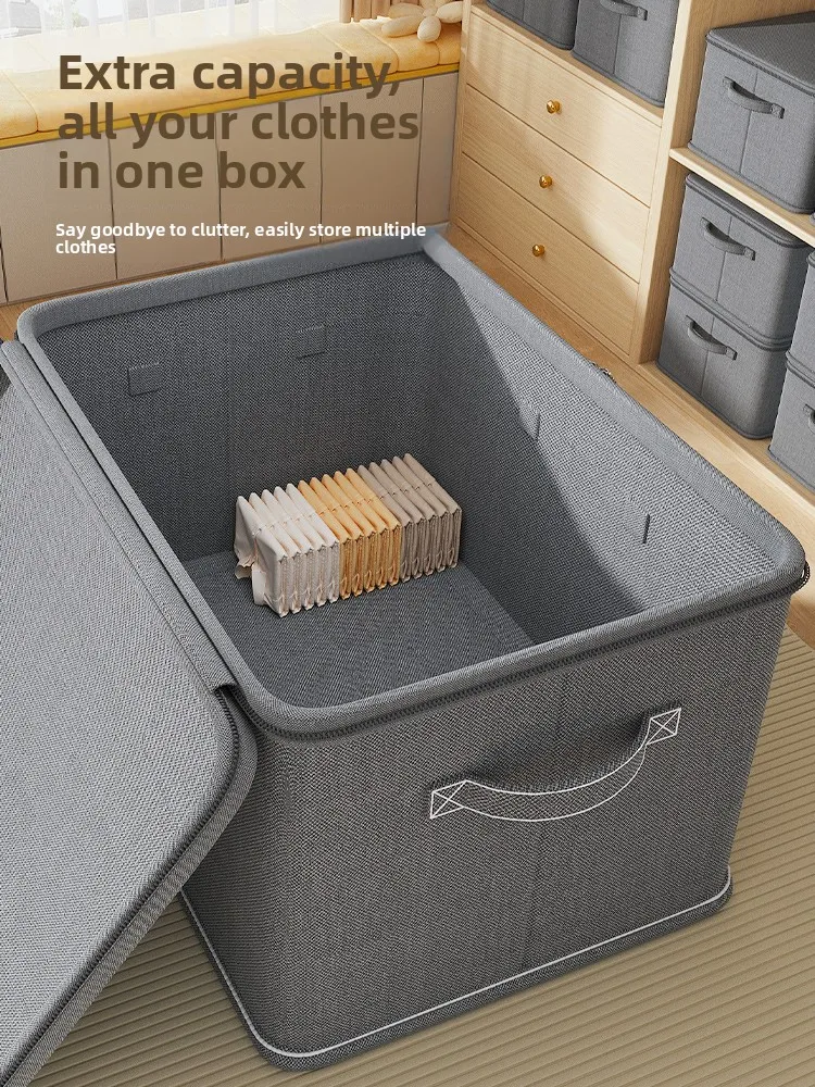

Large Capaci Loable Fabric Storage Box Foldable Wardrobe Organizer for Clothes And Clothes Accories Home Storage Solution