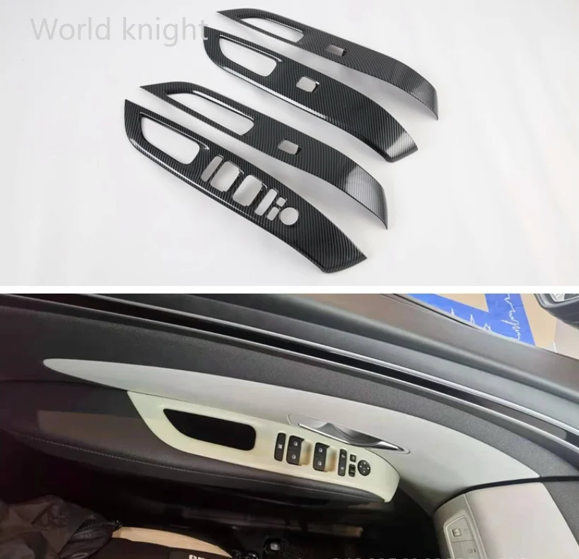 

For Hyundai Tucson NX4 2021 2022 Door Window Glass Lift Switch Button Cover Inside Armrest Frame Panel Trims Car Accessories